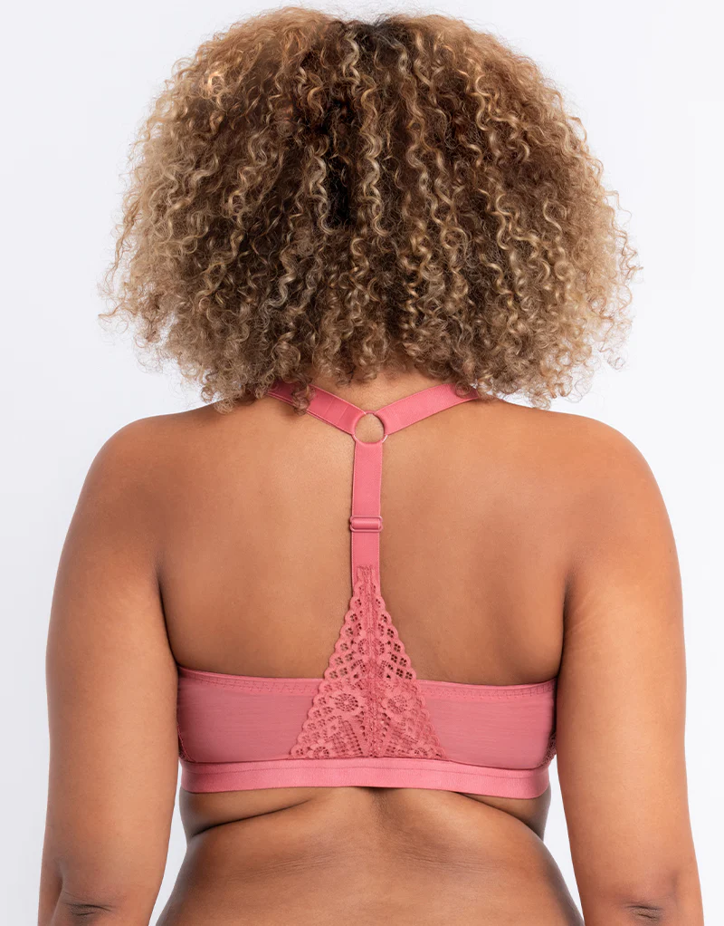 Curvy Kate Front and Centre Non-Wired Bralette Rose - Image 6
