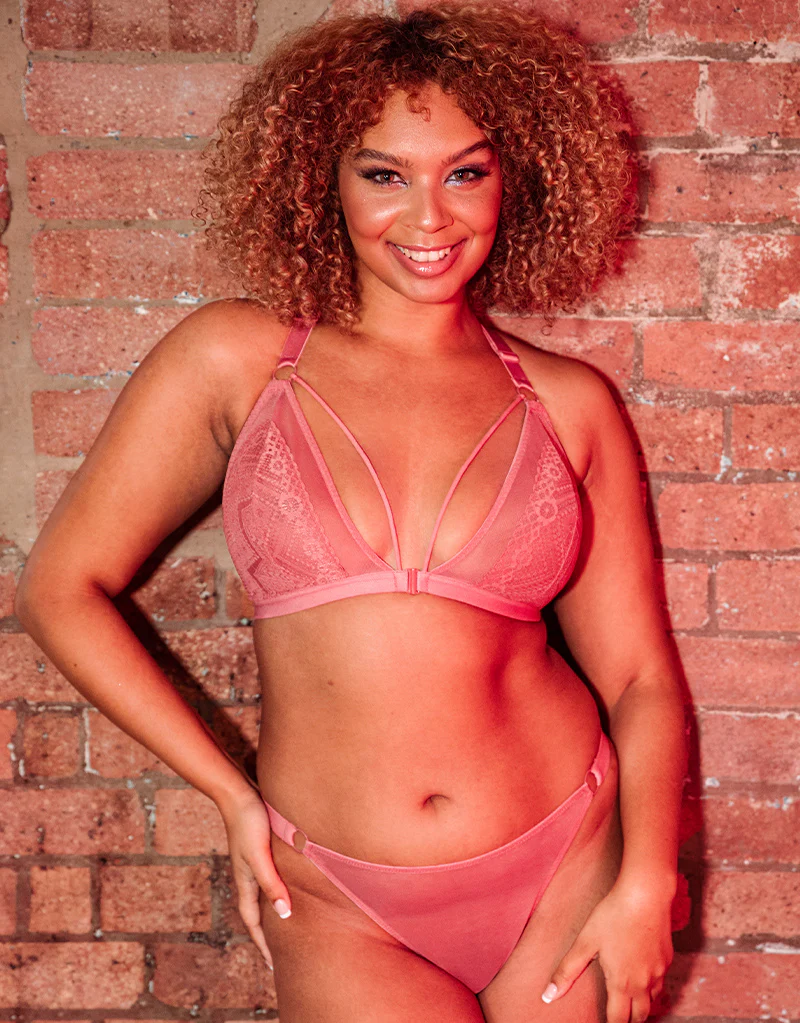 Curvy Kate Front and Centre Non-Wired Bralette Rose - Image 7