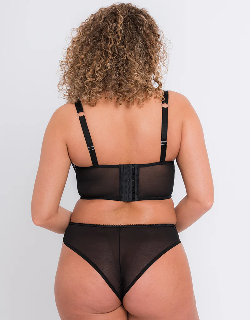 Curvy Kate Gin Fizz Brazilian Black/Blush - Image 4