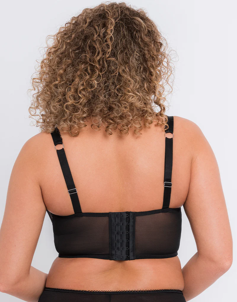 Curvy Kate Gin Fizz Longline Balcony Bra Black/Blush - Image 5
