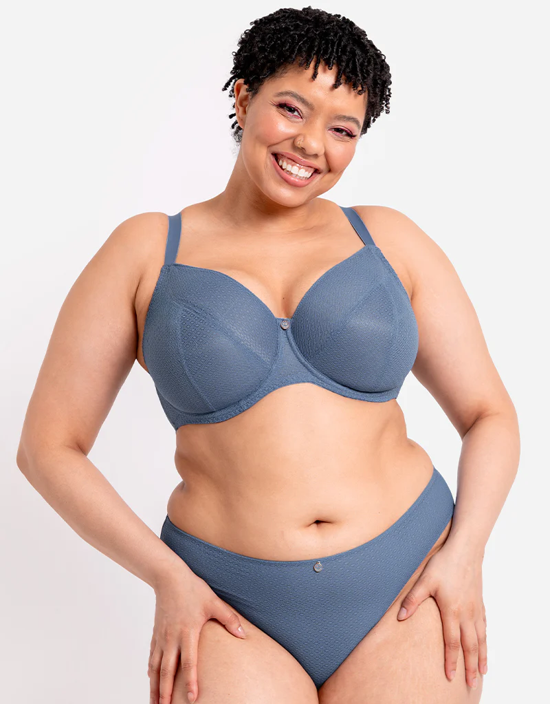 Curvy Kate Happy Boobs Balcony Bra Denim Blue - Image 2
