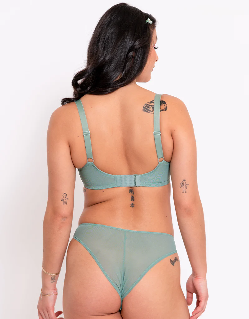 Curvy Kate Happy Bum Brazilian Brief Sage Green - Image 4