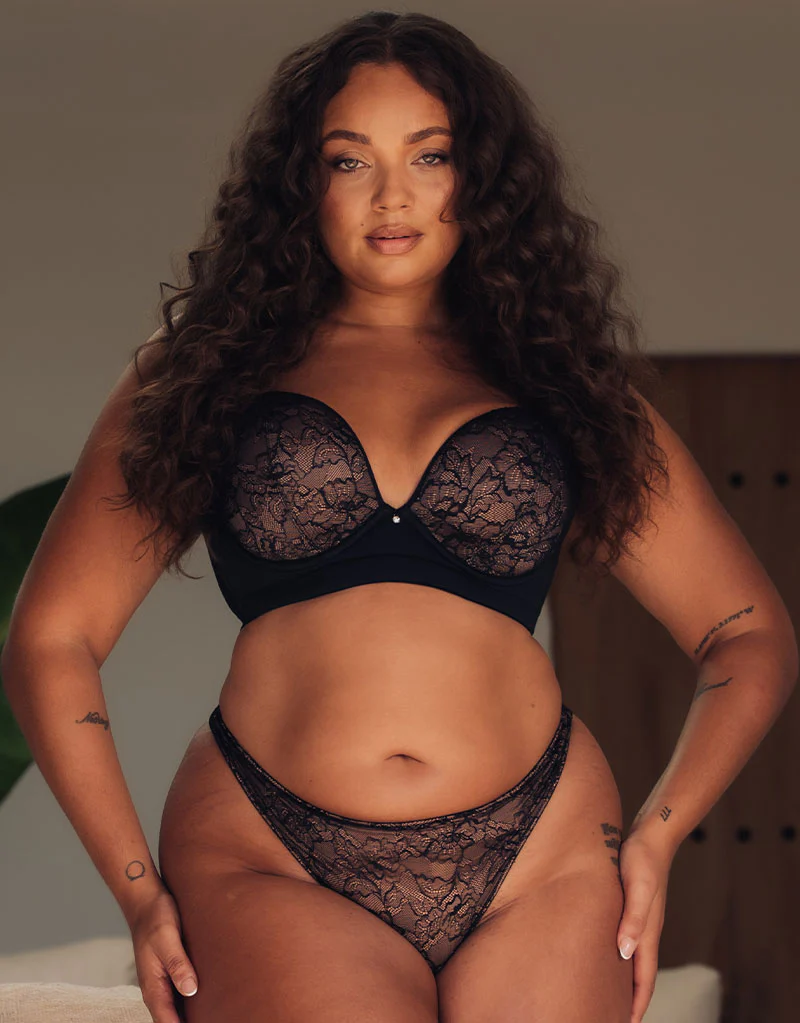 Curvy Kate Hey Girls SuperPlunge Strapless Multiway Bra Black/Latte - Image 2