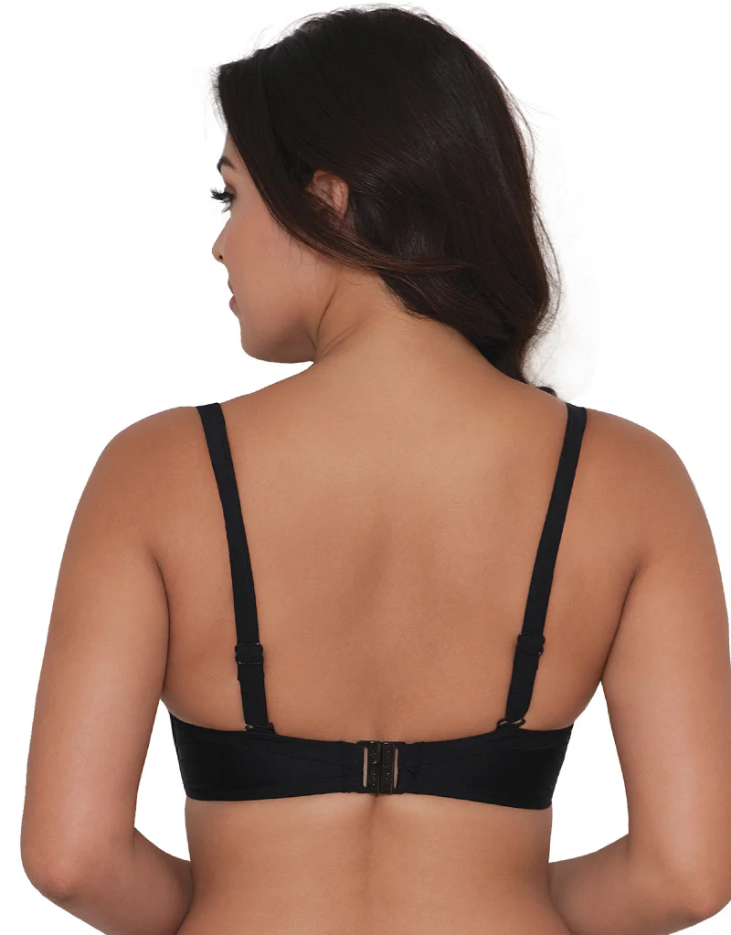 Curvy Kate Hi Voltage Padded Balcony Bikini Top Black - Image 4
