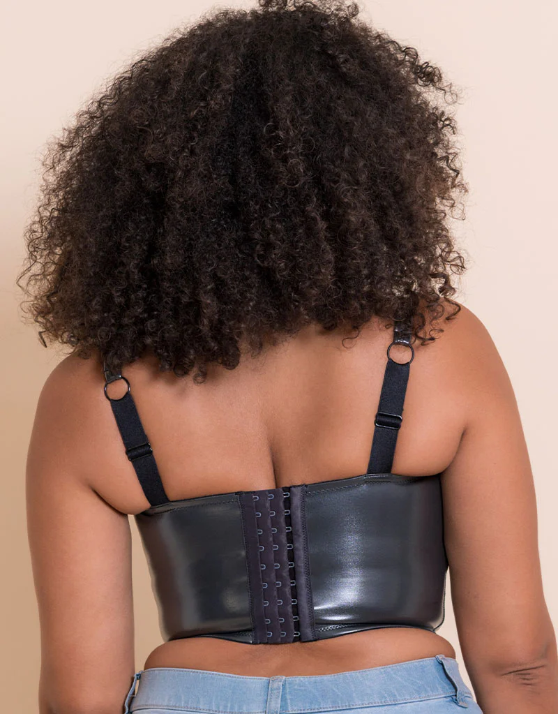 Curvy Kate Hype Longline Corset Bra GunMetal - Image 6