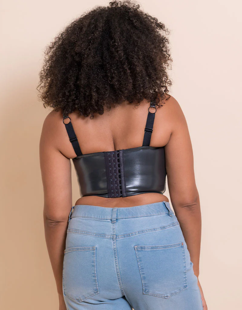 Curvy Kate Hype Longline Corset Bra GunMetal - Image 7