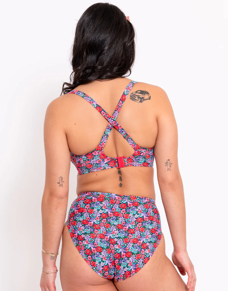 Curvy Kate Kitsch Kate Multiway Balcony Bikini Top Floral Print - Image 6