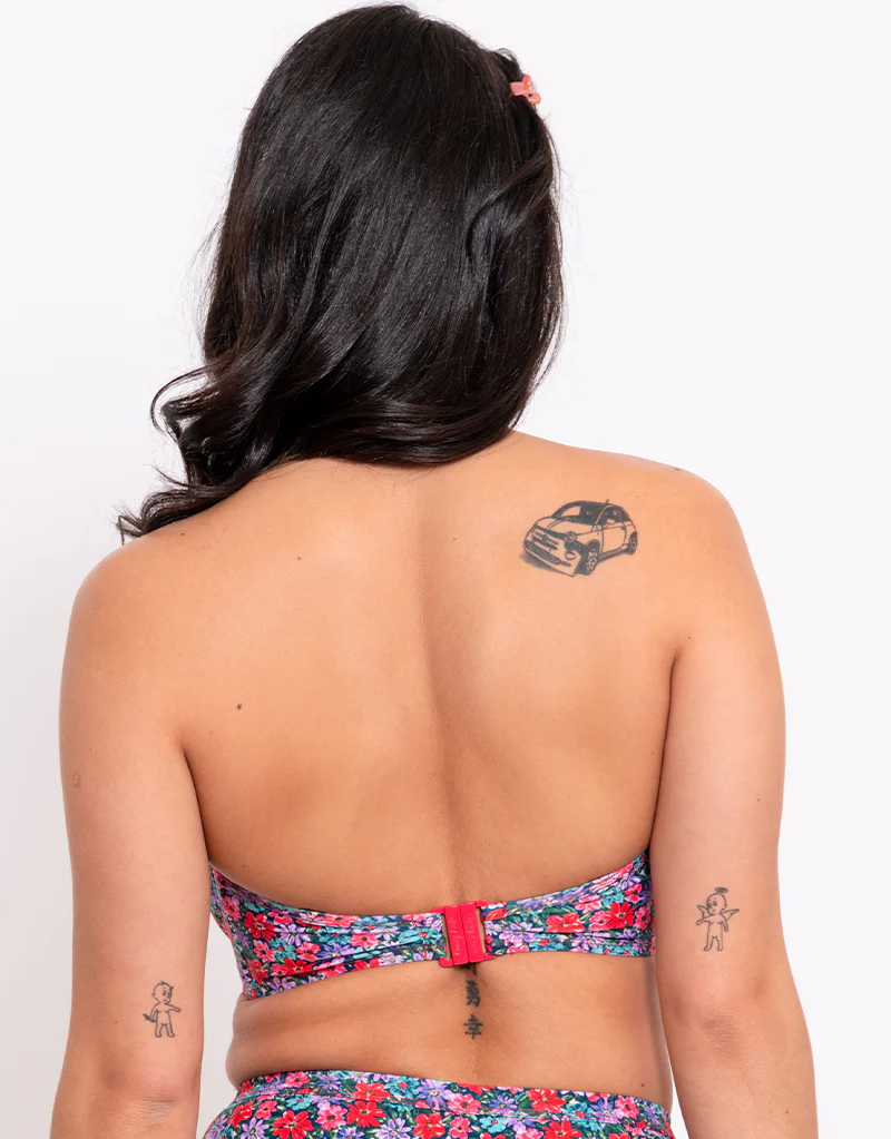 Curvy Kate Kitsch Kate Bandeau Strapless Multiway Bikini Top Floral Print - Image 5