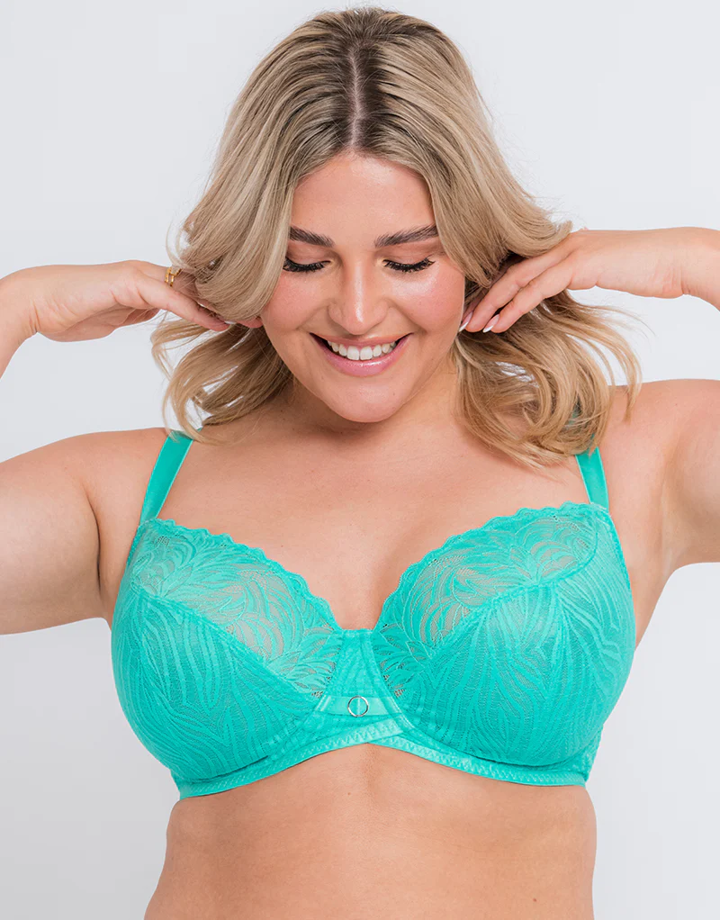 Curvy Kate Lace Daze Balcony Bra Blue Lagoon - Image 3