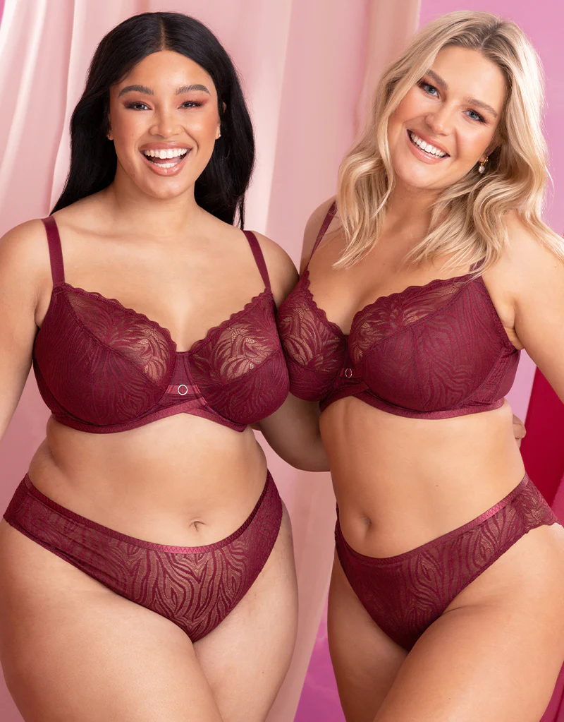 Curvy Kate Lace Daze Balcony Bra Claret - Image 8
