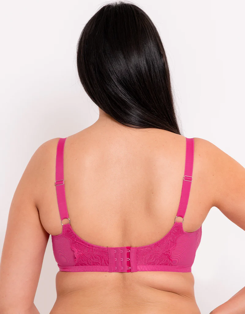 Curvy Kate Lace Daze Balcony Bra Lipstick Pink - Image 5