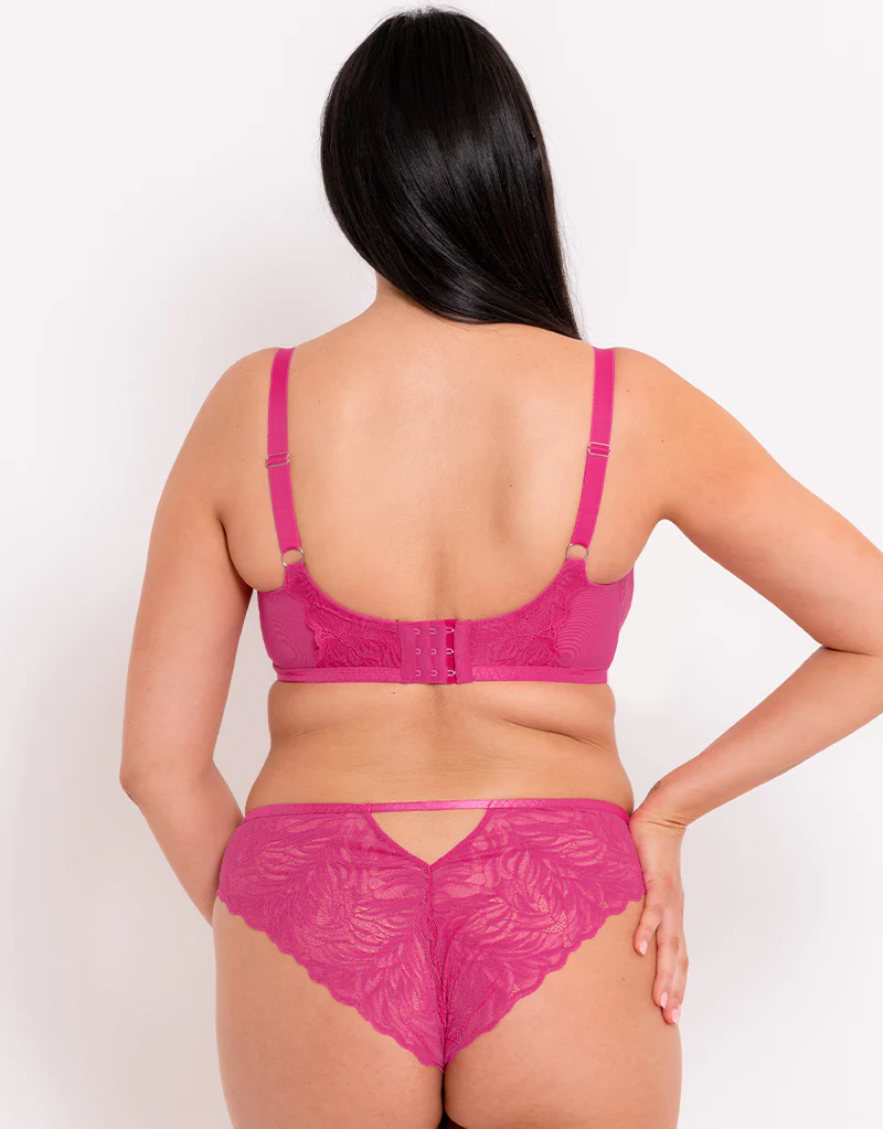 Curvy Kate Lace Daze Balcony Bra Lipstick Pink - Image 6