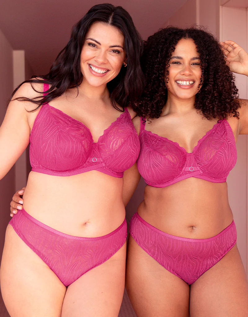 Curvy Kate Lace Daze Balcony Bra Lipstick Pink - Image 9