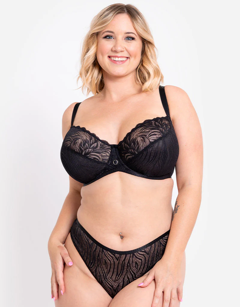 Curvy Kate Lace Daze Brazilian Brief Black - Image 3