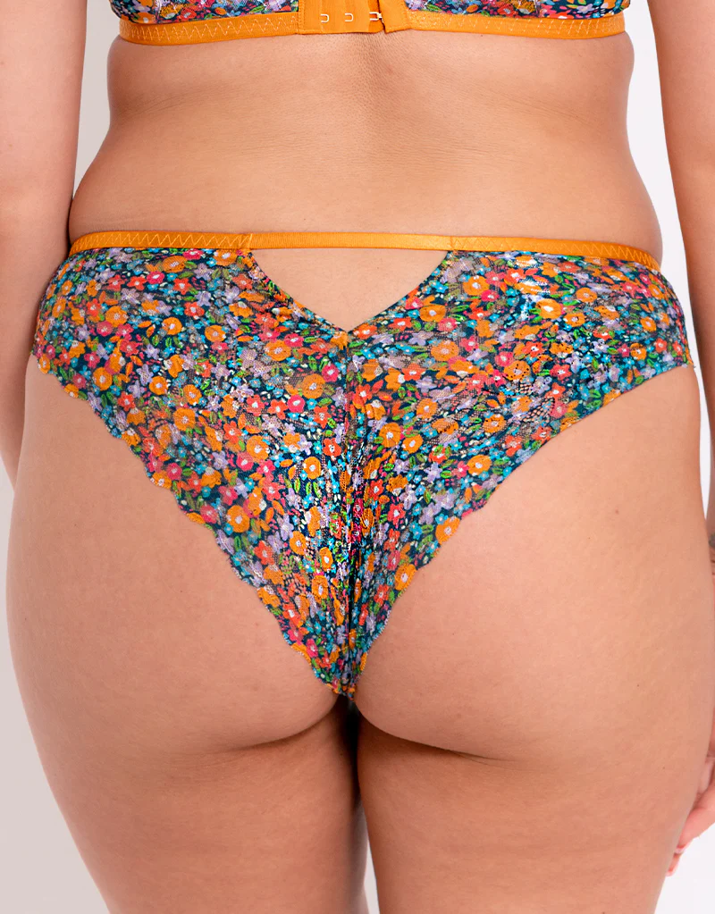 Curvy Kate Lace Daze Brazilian Brief Floral Print - Image 2