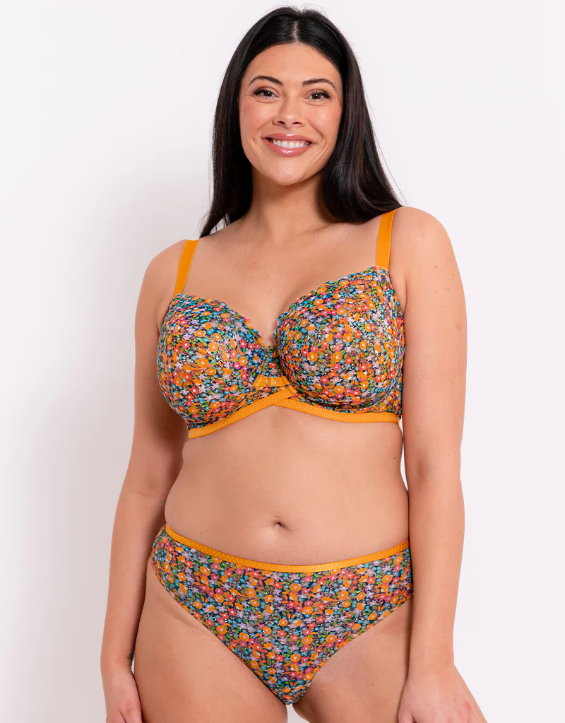 Curvy Kate Lace Daze Brazilian Brief Floral Print - Image 3
