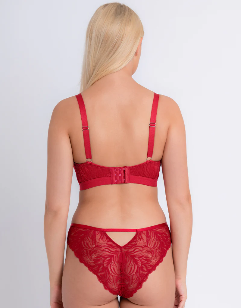 Curvy Kate Lace Daze Brazilian Brief Lipstick Red - Image 4