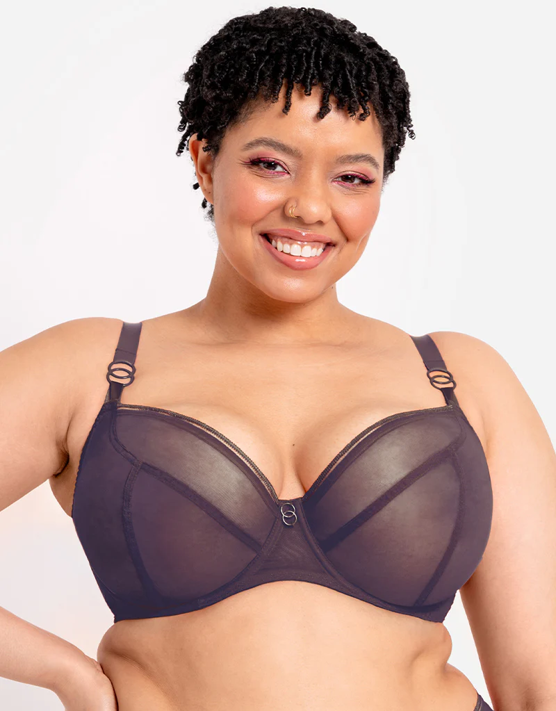Curvy Kate Lifestyle Plunge Bra Plum Purple - Image 4
