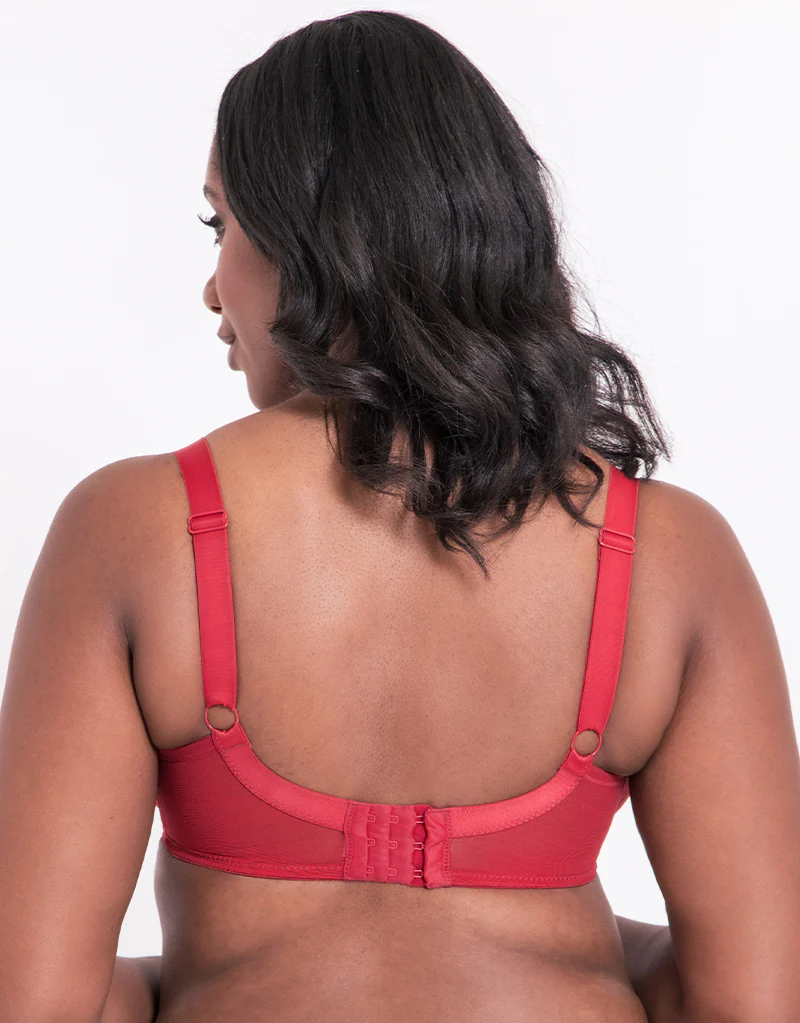 Curvy Kate Love Me Lace Plunge Bra Claret - Image 5