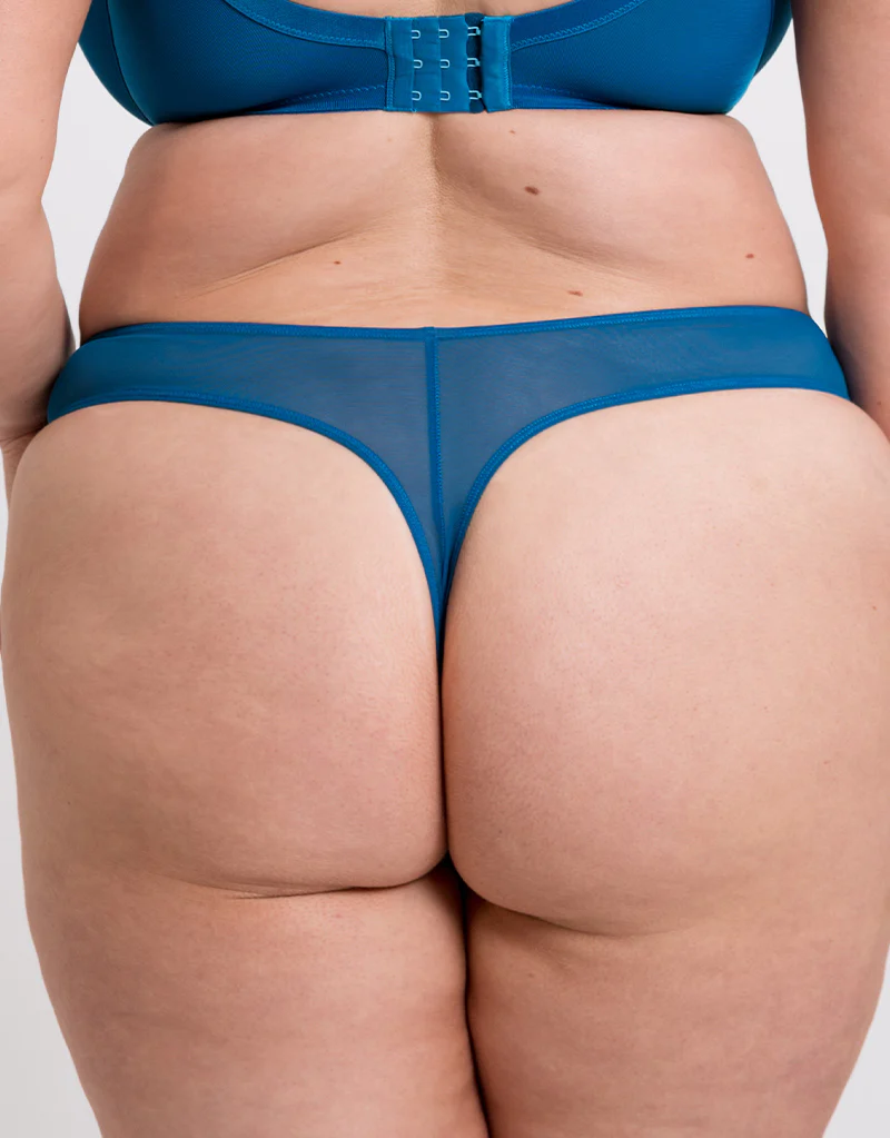 Curvy Kate Lush Thong Peacock Blue - Image 2