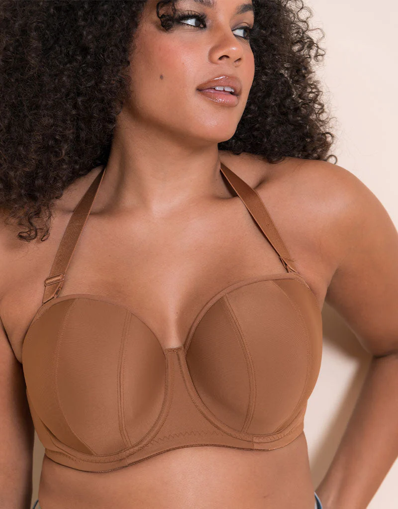 Curvy Kate Luxe Strapless Multiway Bra Caramel - Image 8