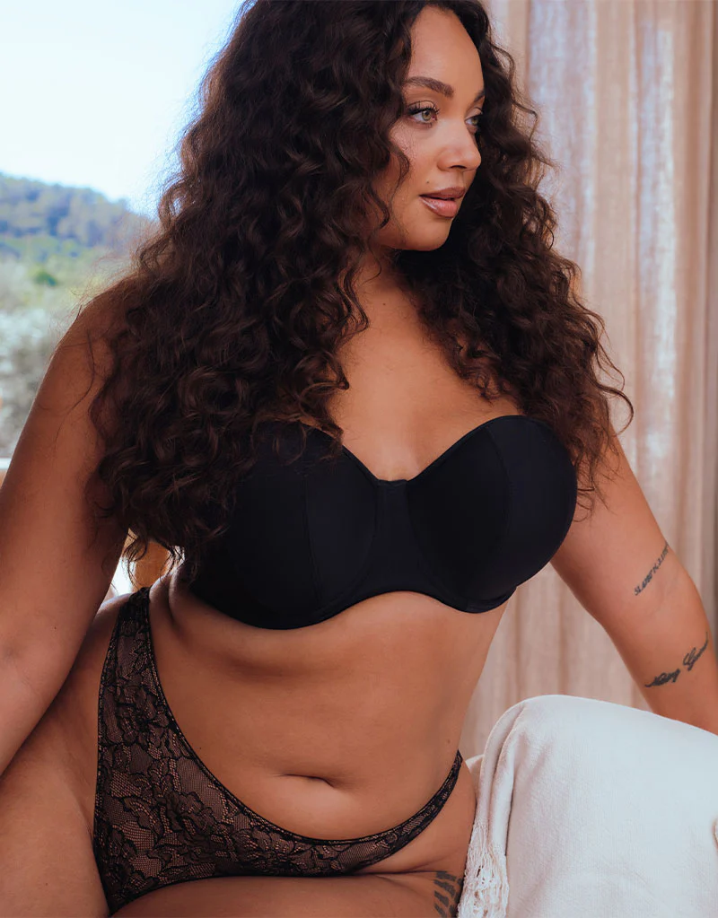 Curvy Kate Luxe Strapless Multiway Bra Jet Black - Image 2