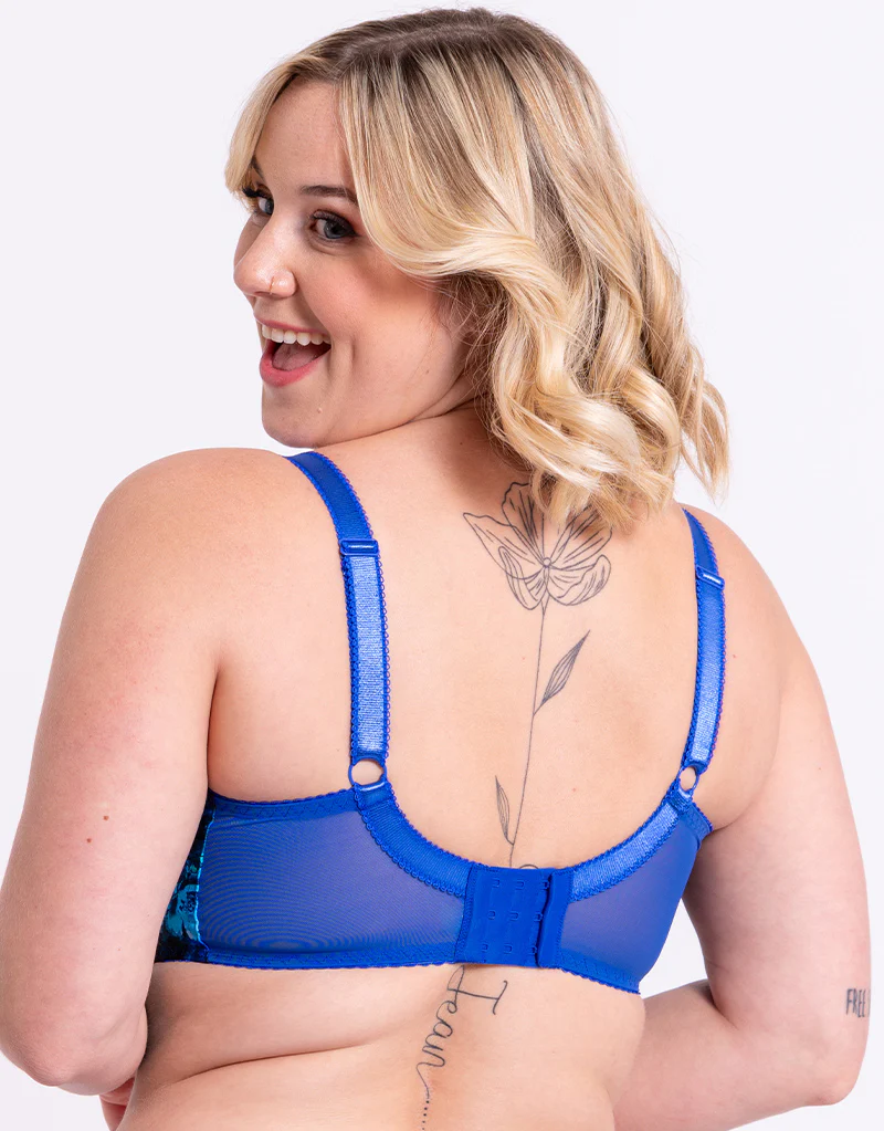 Curvy Kate Moody Bloom Balcony Bra Cobalt/Floral - Image 5