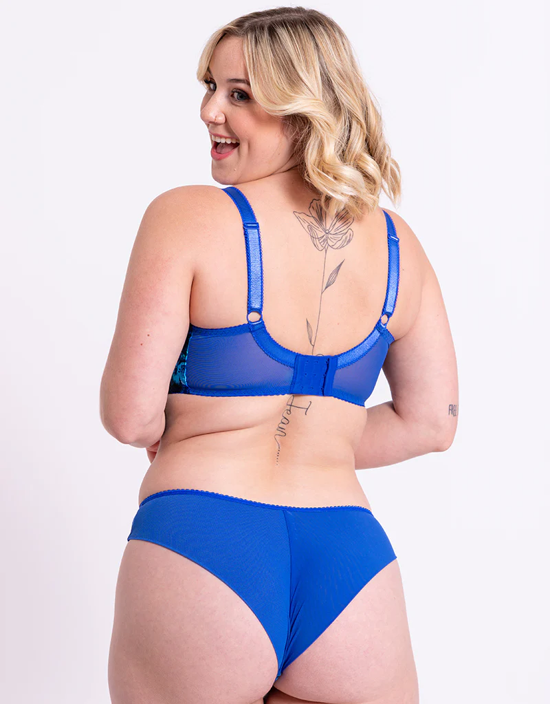 Curvy Kate Moody Bloom Balcony Bra Cobalt/Floral - Image 6