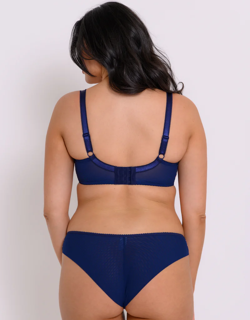 Curvy Kate Moody Bloom Brazilian Brief Navy Print - Image 4