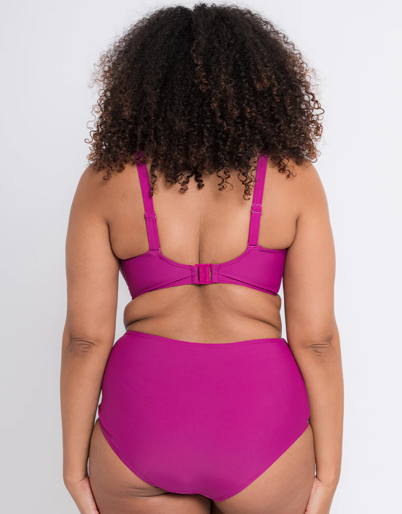 Curvy Kate Retro Sun High Waist Bikini Brief Orchid - Image 4