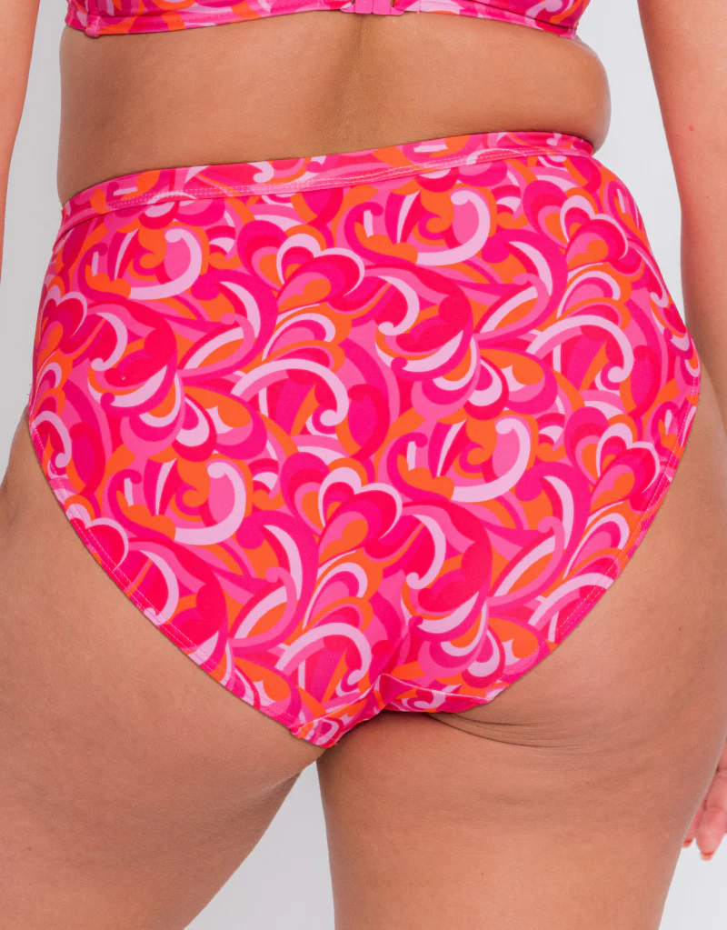 Curvy Kate Retro Wave High Waist Bikini Brief Print Mix - Image 2