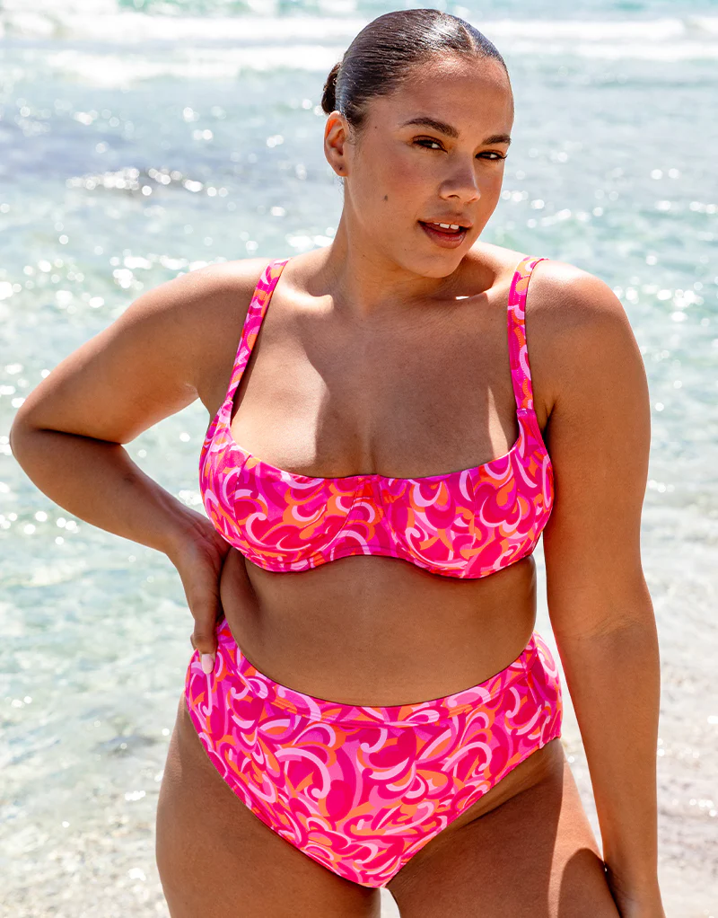 Curvy Kate Retro Wave High Waist Bikini Brief Print Mix - Image 6