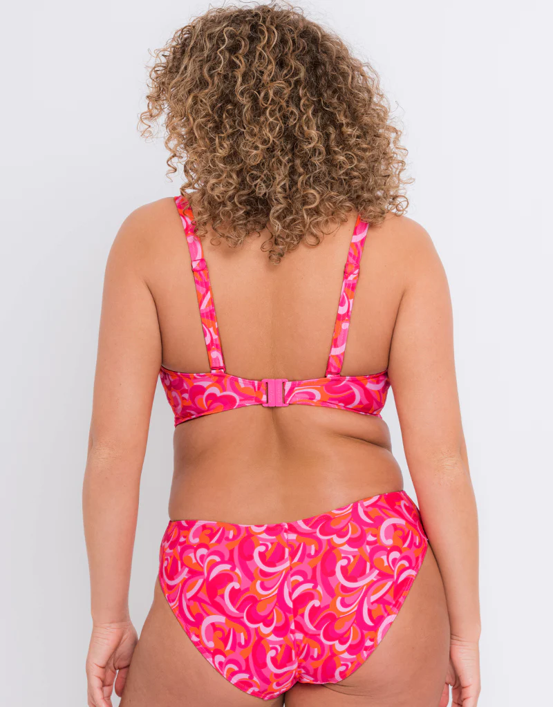 Curvy Kate Retro Wave Non Wired Multiway Swimsuit Print Mix - Image 6