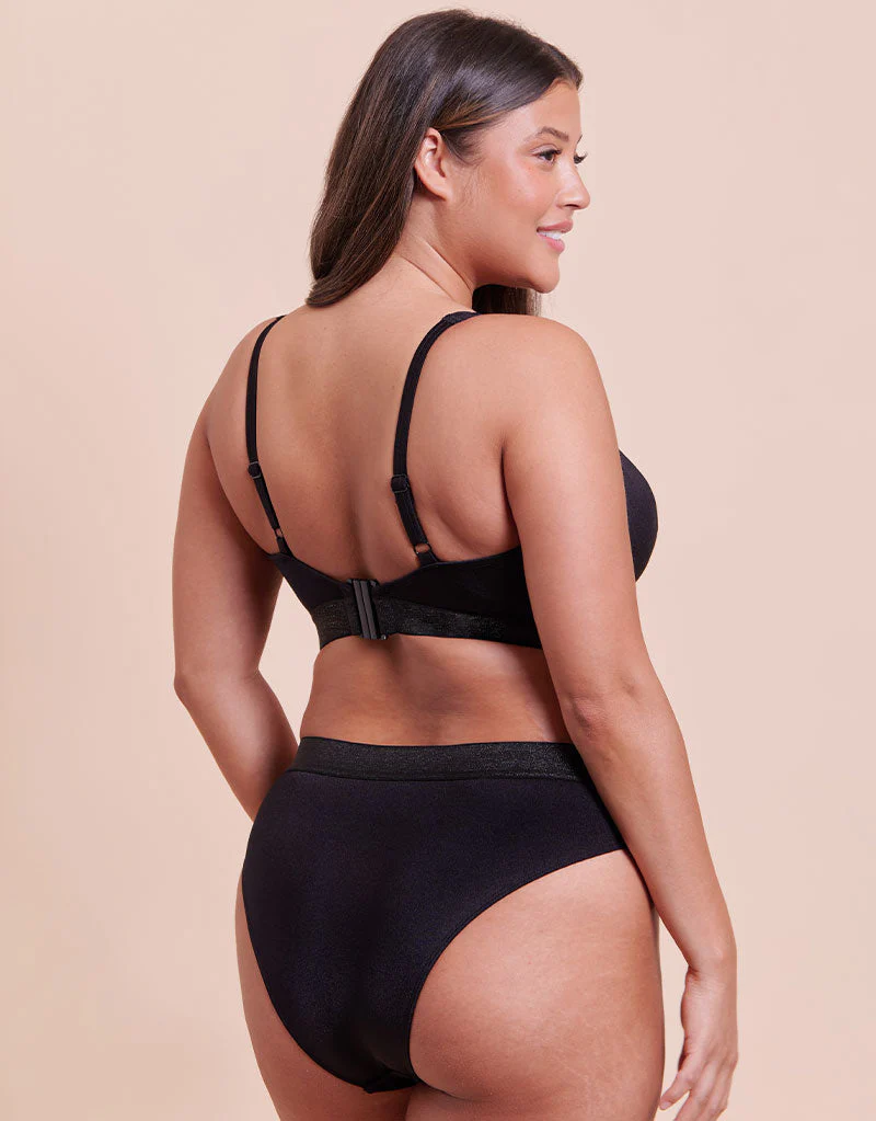 Curvy Kate Siren Seas Non Wired Plunge Bikini Black - Image 6