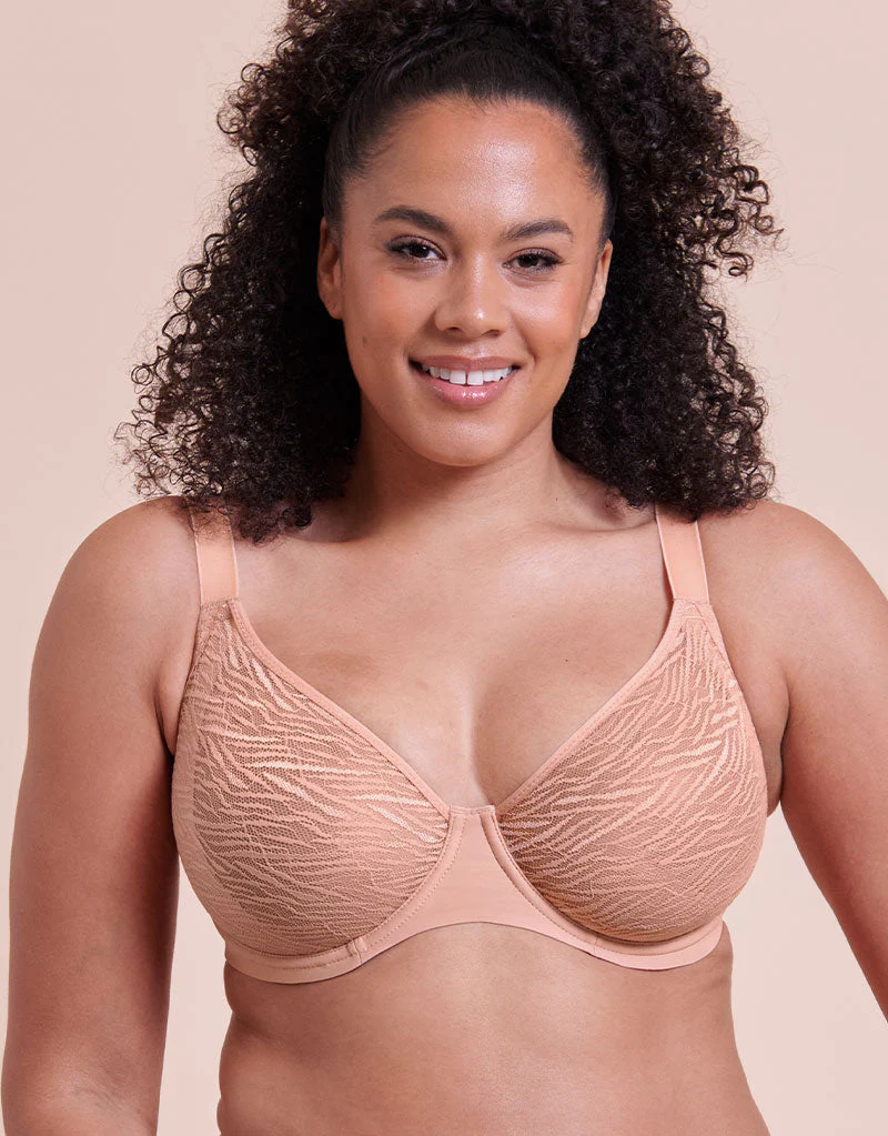 Curvy Kate Smoothie Lace Moulded Balcony Bra Latte - Image 3