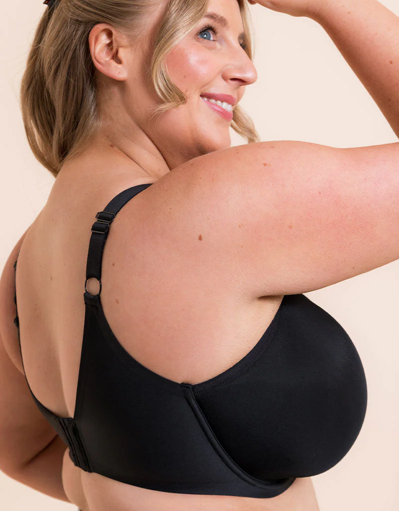 Curvy Kate Smoothie Spacer Moulded T-Shirt Plunge Bra Black - Image 6