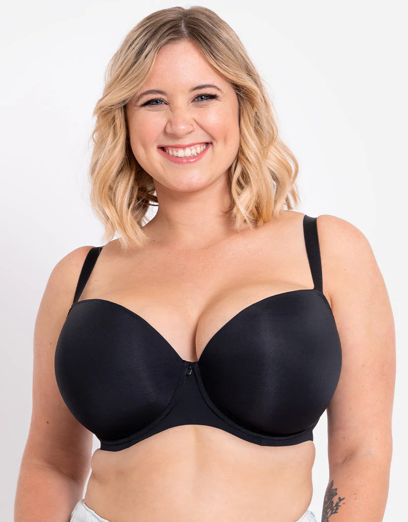 Curvy Kate Smoothie T-Shirt Plunge Black - Image 4