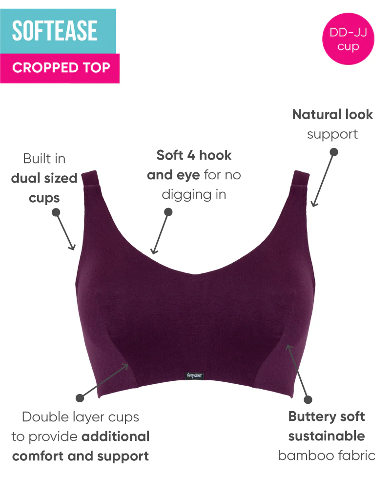 Curvy Kate Softease Crop Top Fig - Image 3