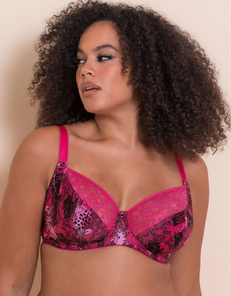 Curvy Kate Spellbound Balcony Bra Sangria Print - Image 3