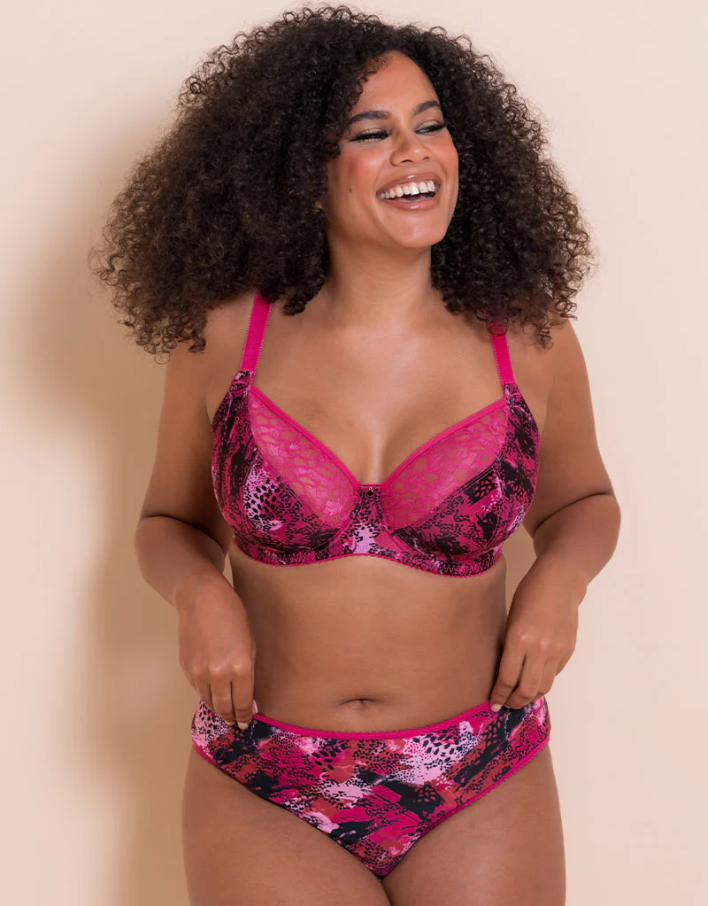 Curvy Kate Spellbound Balcony Bra Sangria Print - Image 7