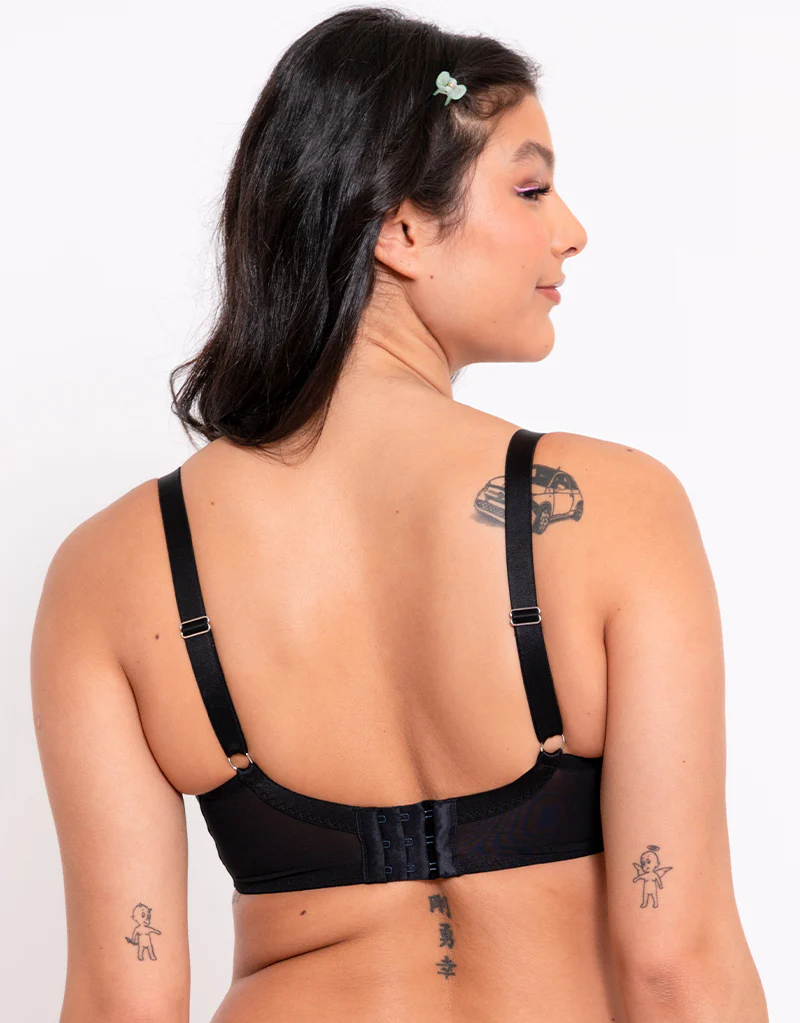 Curvy Kate Stand Out Scooped Plunge Bra Black Multi - Image 5