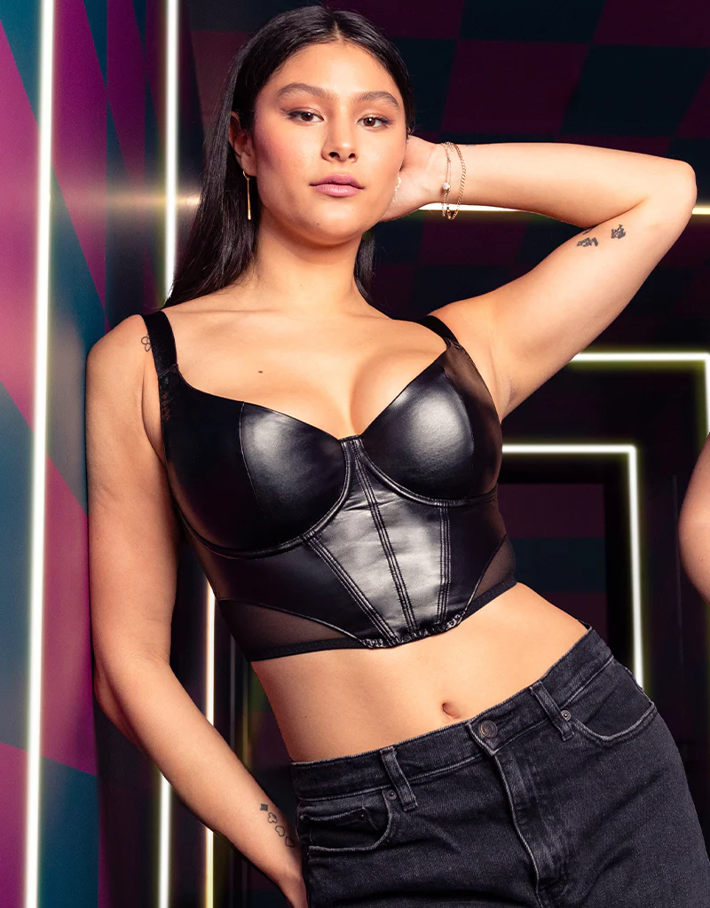 Curvy Kate Storm Scooped Longline Balcony Bra Black - Image 8