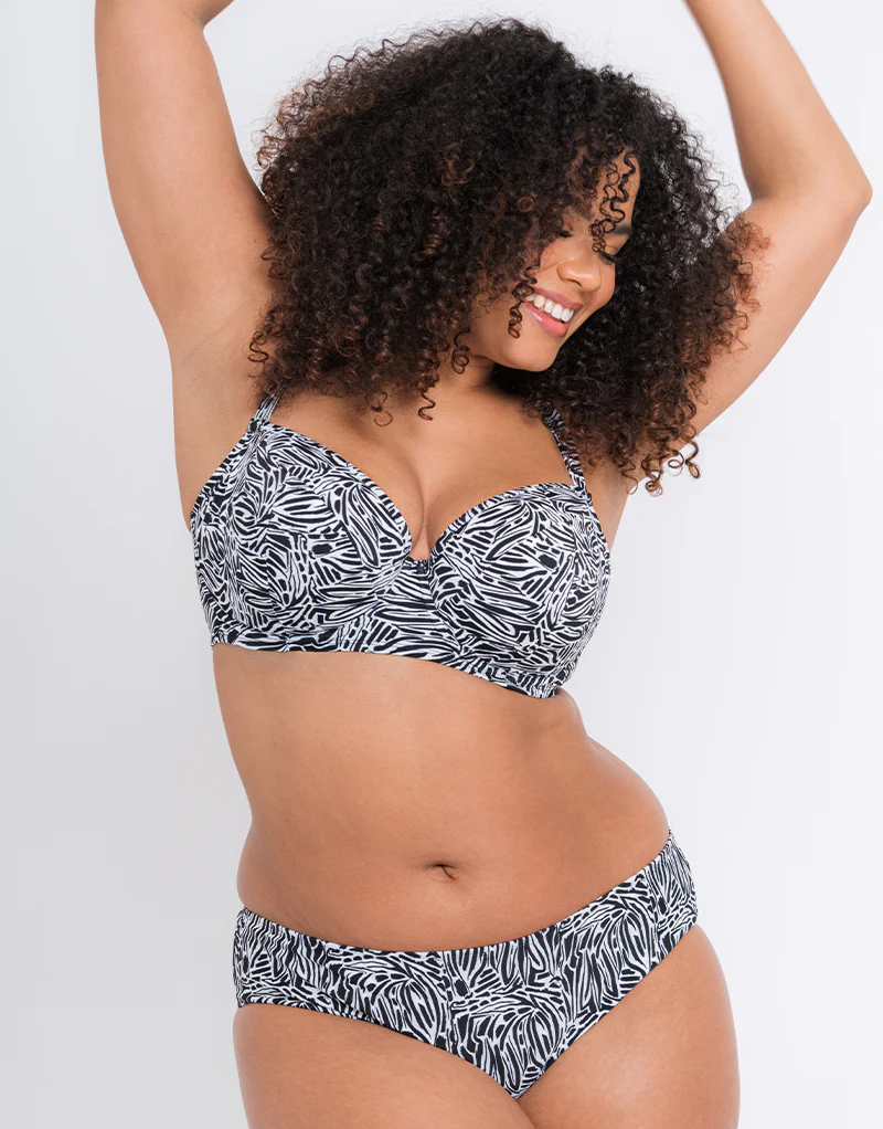 Curvy Kate Sundown Classic Brief Black Print - Image 3