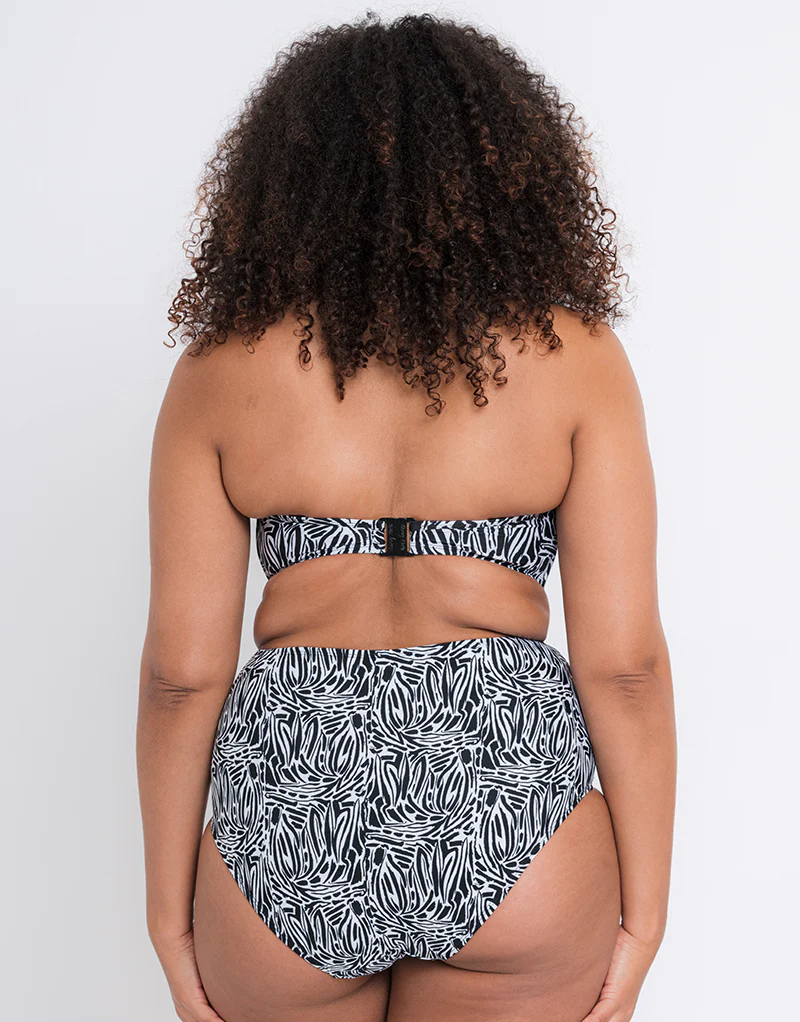 Curvy Kate Sundown High Waist Brief Black Print - Image 4
