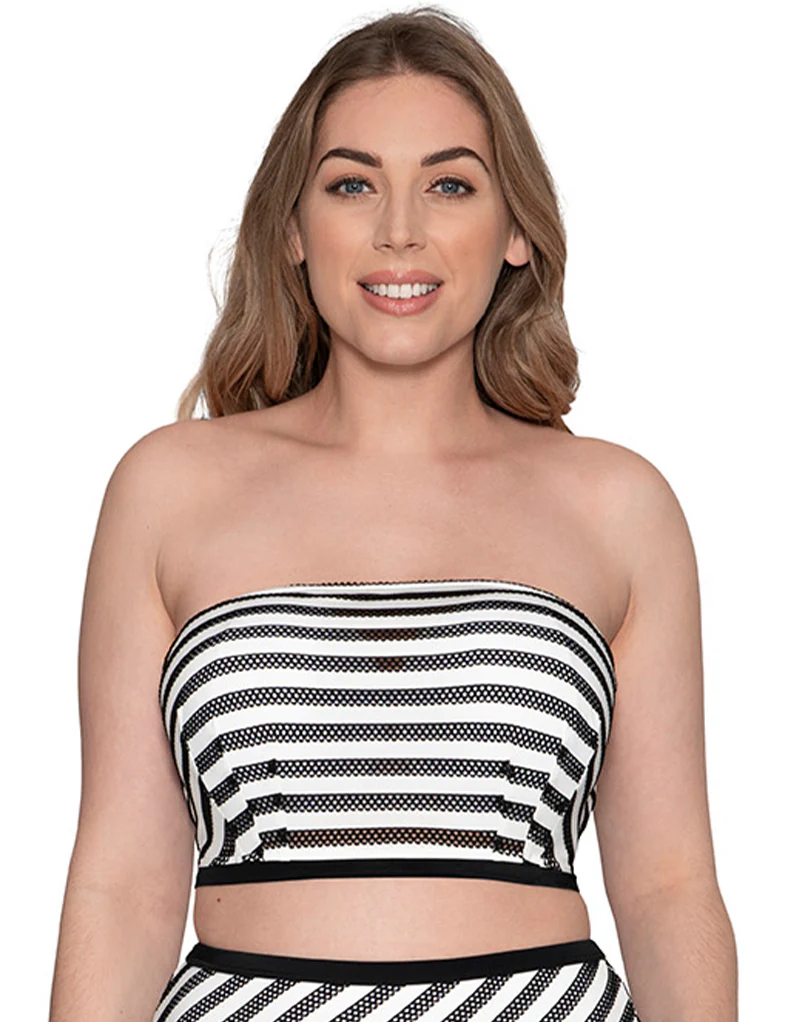 Curvy Kate Sunseeker Bandeau Bikini Top Monochrome - Image 3
