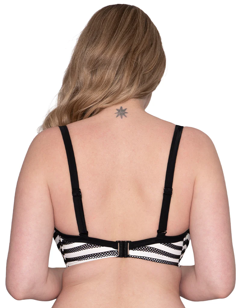 Curvy Kate Sunseeker Padded Balcony Bikini Top Monochrome - Image 5