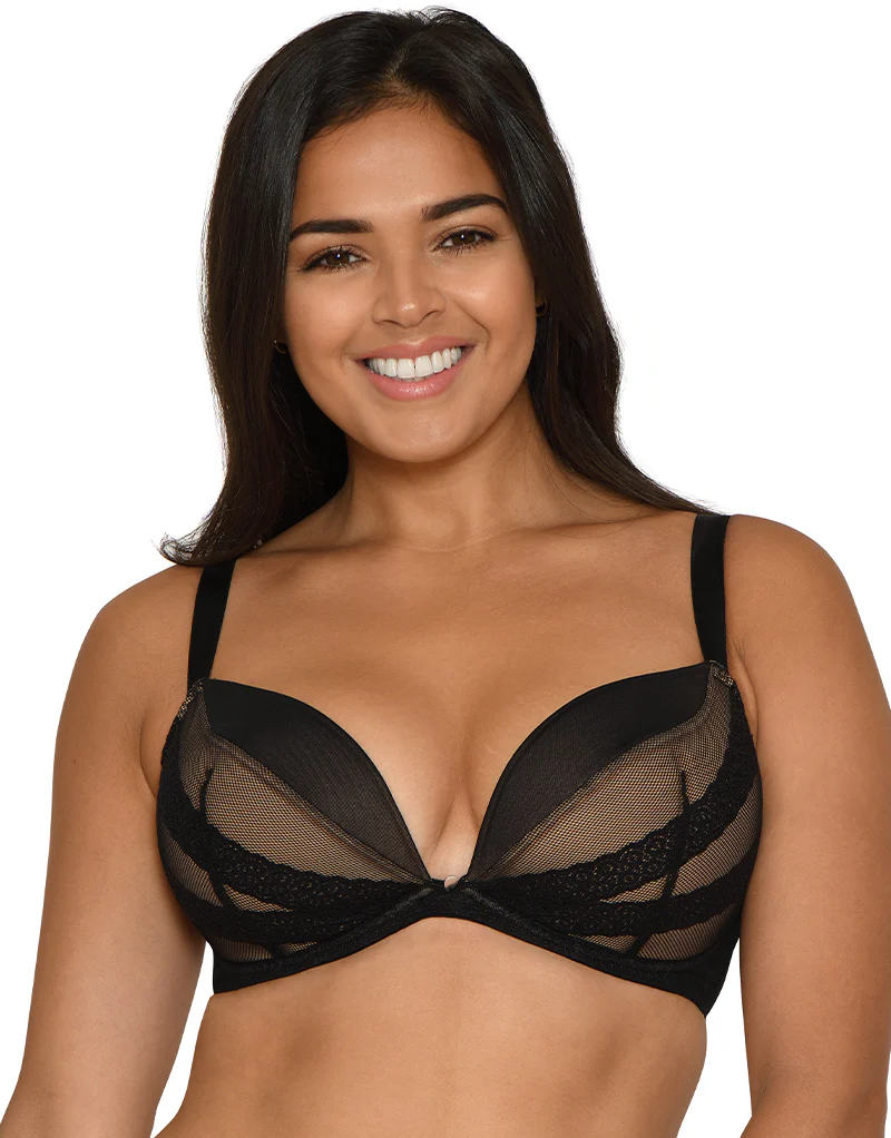 Curvy Kate SuperPlunge Lace Padded Plunge Bra Black - Image 3