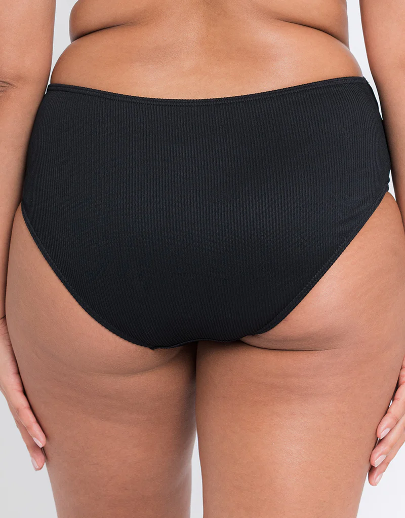 Curvy Kate Twist and Shout Bikini Short Black - Image 2