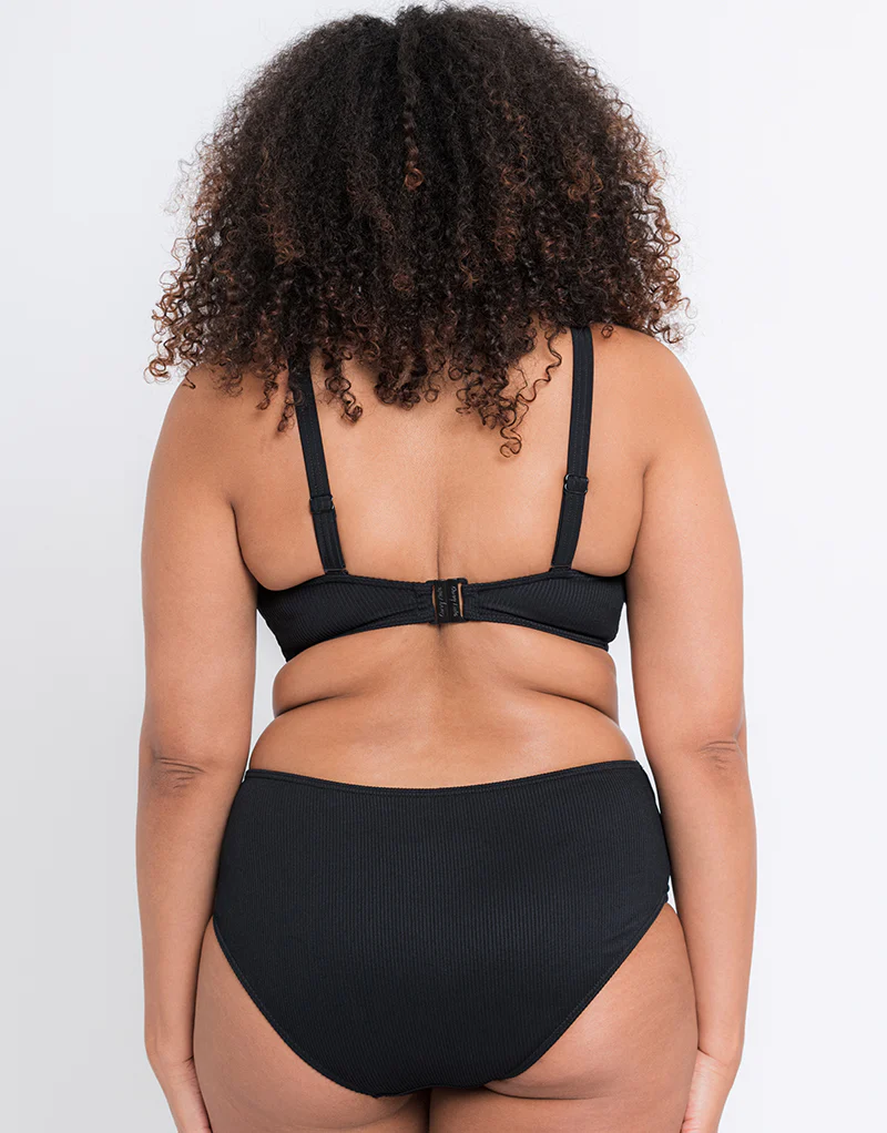 Curvy Kate Twist and Shout Bikini Short Black - Image 4