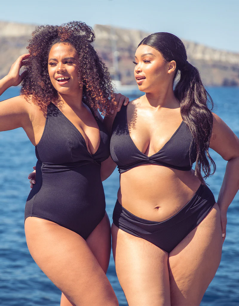 Curvy Kate Twist and Shout Non Wired Triangle Bikini Top Black - Image 8